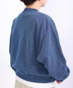 INDIGO 裏毛&ピグメントダイ　ブルゾン